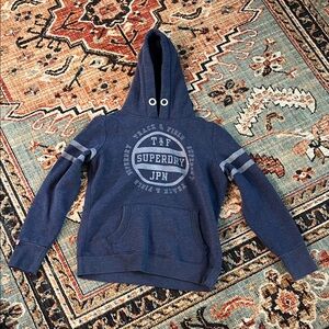 Vintage Superdry  Blue Hoodie Jacket